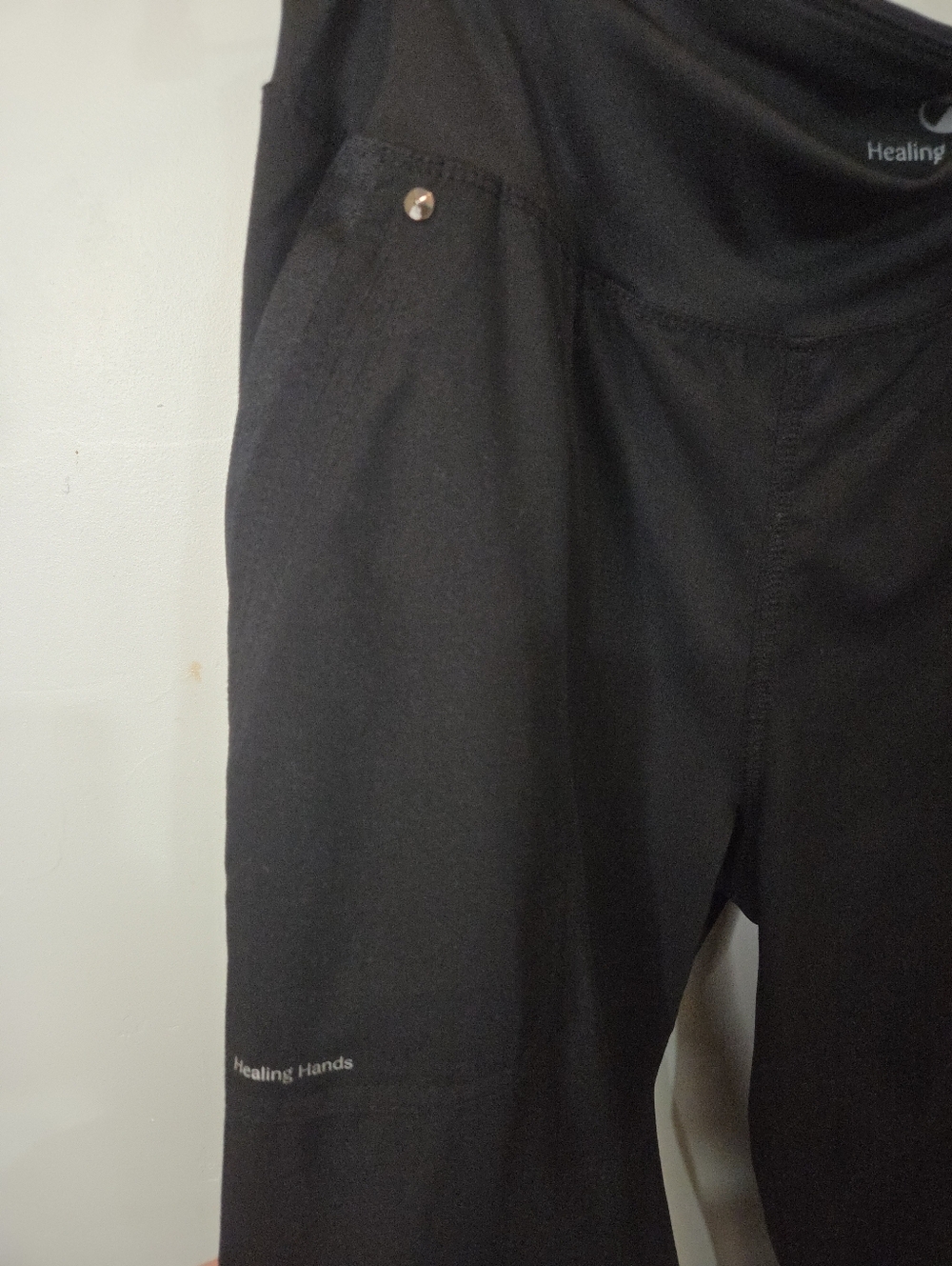 Healing Hands Purple Label Black Tori Scrub Pants Size Medium - Picture 5 of 14